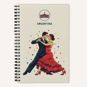 Argentina Heritage & Tango Dancers Photo Archive Notebook