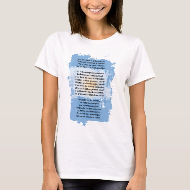Argentina - Himno Nacional Argentino T-Shirt (Front)