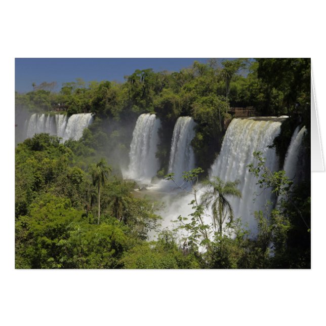 Argentina, Iguacu Falls in sun. (Front Horizontal)