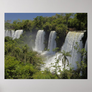 Argentina, Iguacu Falls in sun. Poster