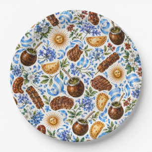 Argentina-Inspired Fiesta Cultural Party Paper Plate