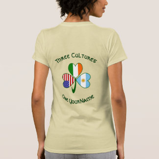 Argentina Ireland USA Shamrock Personalise Women's T-Shirt