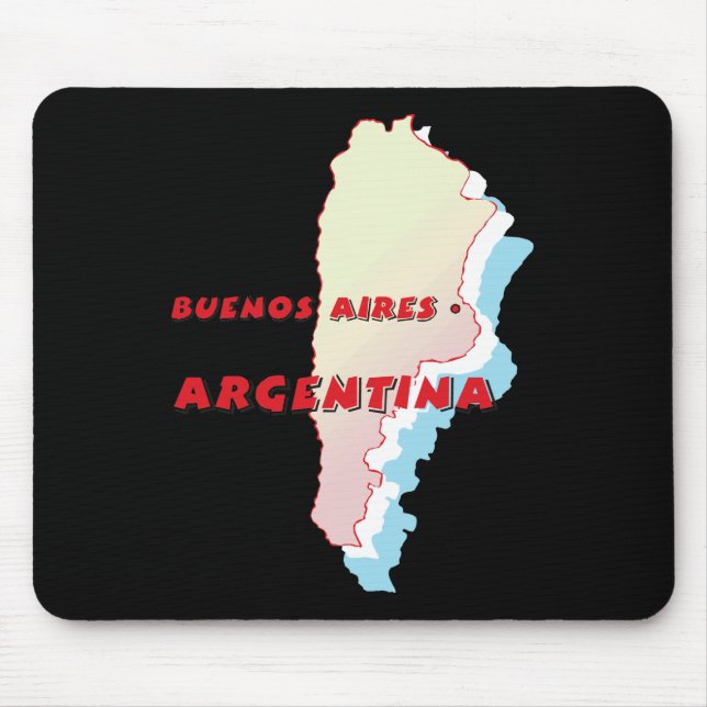 Argentina Map Mouse Pad (Front)