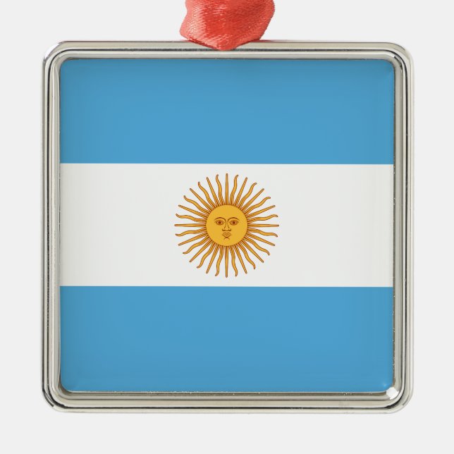 Argentina Metal Tree Decoration (Front)