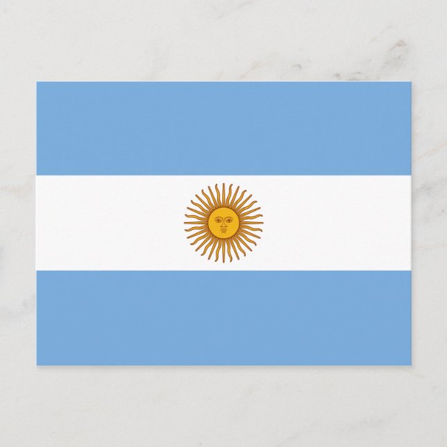 Argentina National Flag Postcard (Front)