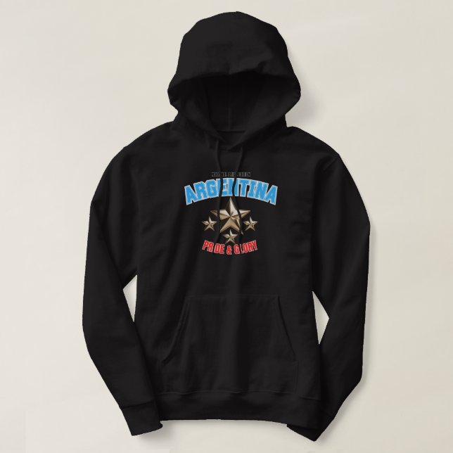 Argentina National Pride Edition Pullover Hoodie (Design Front)
