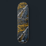 Argentina National Pride Wordcloud Skateboard<br><div class="desc">Show off your national pride on every street with this unique Argentina Wordcloud Skateboard! This isn't just a deck; it is a vibrant masterpiece featuring the name Argentina repeated in different alphabet forms, languages, fonts and colors to create a dynamic wordcloud effect. The comprehensive design covers the whole board, ensuring...</div>