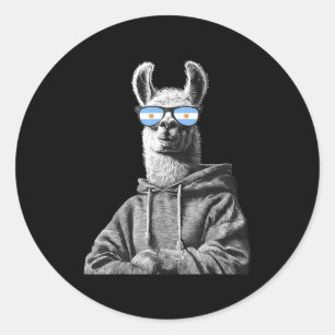 Argentina Pride Argentinian Flag  Classic Round Sticker