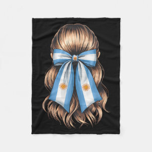 Argentina Pride Argentinian Flag  Fleece Blanket