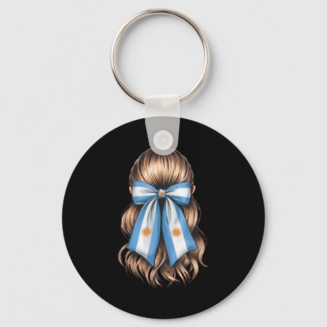 Argentina Pride Argentinian Flag  Key Ring (Front)