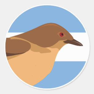 Argentina Red ovenbird Argentine National Animal Classic Round Sticker