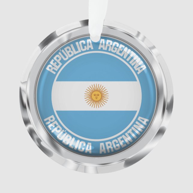 Argentina Round Emblem Ornament (Front)