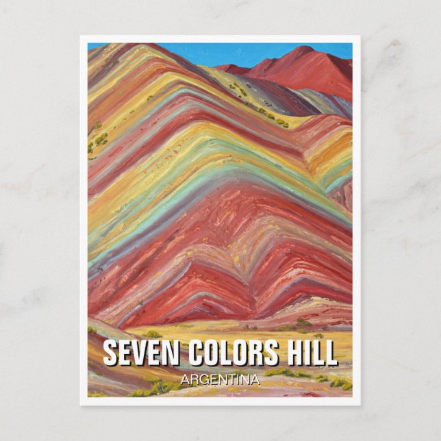 Argentina Seven Colours Hill Quebrada de Humahuaca Postcard (Front)