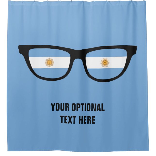 Argentina Shades custom shower curtain (Front)