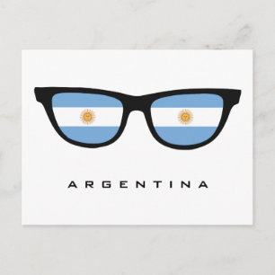 Argentina Shades custom text & colour postcard