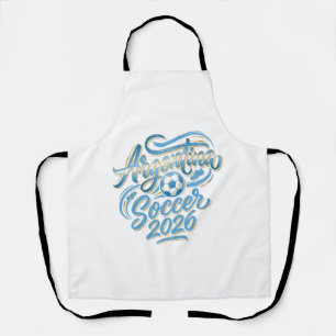 Argentina Soccer 2026 Soccer Bold Country Typograp Apron