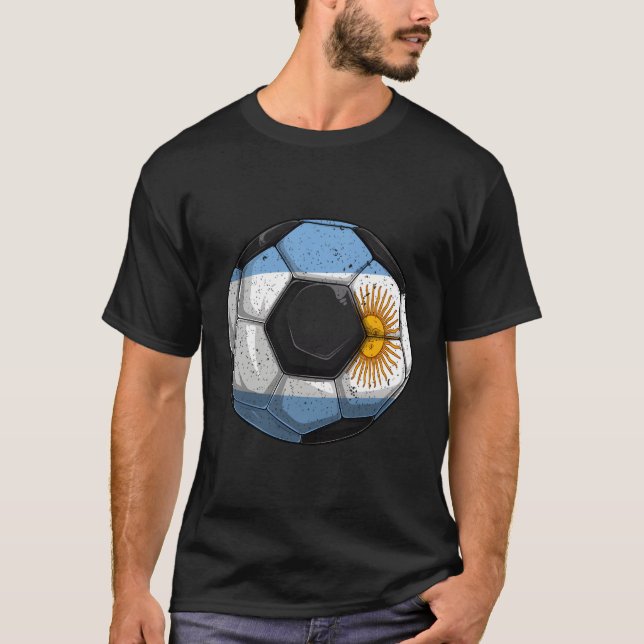 Argentina Soccer Argentina Flag Argentinian S T-Shirt (Front)