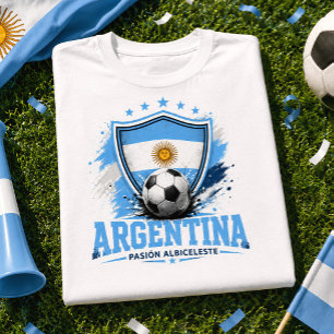 Argentina Soccer Fan Albiceleste Football Fútbol T-Shirt