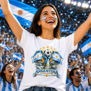 Argentina Soccer Fan Albiceleste Football Fútbol T-Shirt