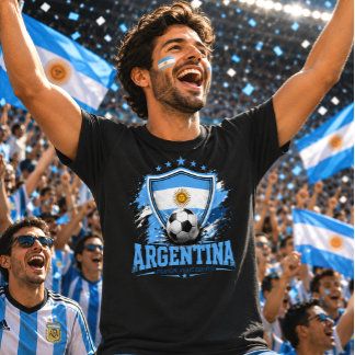 Argentina Soccer Fan Albiceleste Football Fútbol T-Shirt