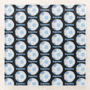 Argentina soccer  glass coaster