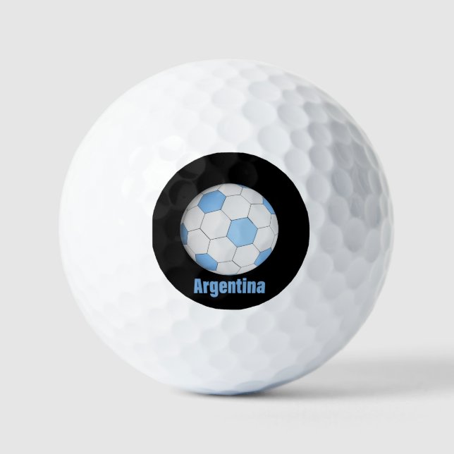 Argentina soccer  golf balls (Front)