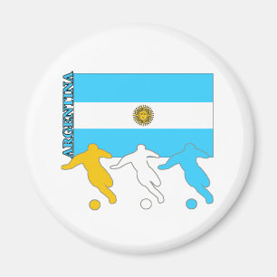 Argentina Soccer Players Magnet