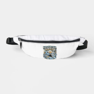 Argentina Soccer Skeleton Striker Nations Poster S Bum Bags
