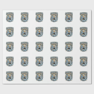 Argentina Soccer Skeleton Striker Nations Poster S Wrapping Paper