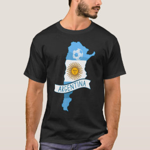 Argentina Soccer Team Argentinajersey 2022 Flag Vi T-Shirt