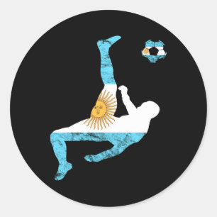 Argentina Soccer Team Sun Of May Buenos Aires Arge Classic Round Sticker
