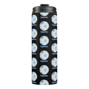 Argentina soccer thermal tumbler