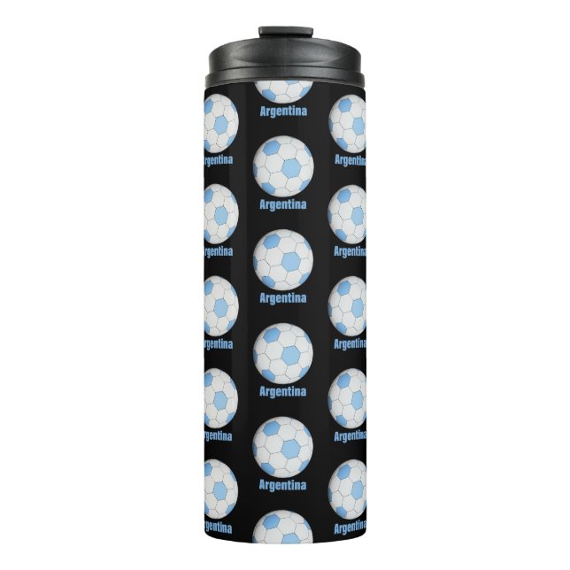 Argentina soccer  thermal tumbler (Front)