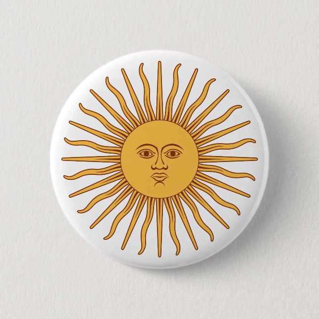 Argentina Sol de Mayo 6 Cm Round Badge (Front)