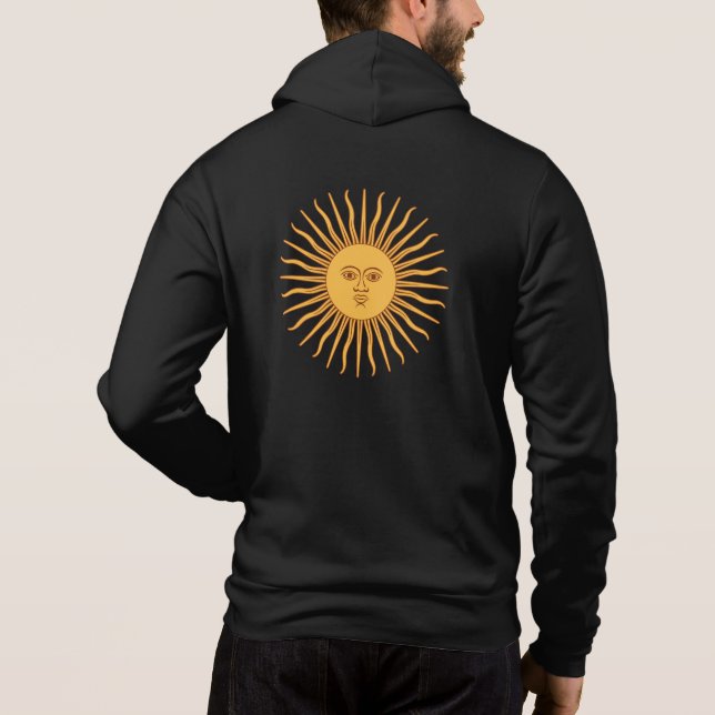 Argentina, Sol de Mayo & Argentina flag fashion Hoodie (Back)