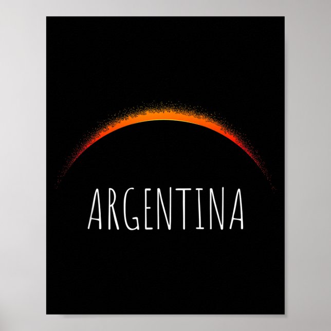 Argentina solar eclipse 2020 Argentina solar eclip Poster (Front)