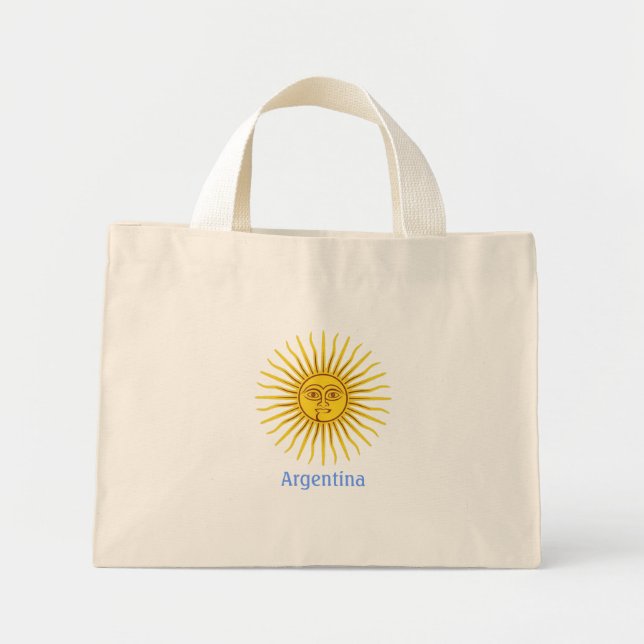 Argentina Sun, Argentina Mini Tote Bag (Front)