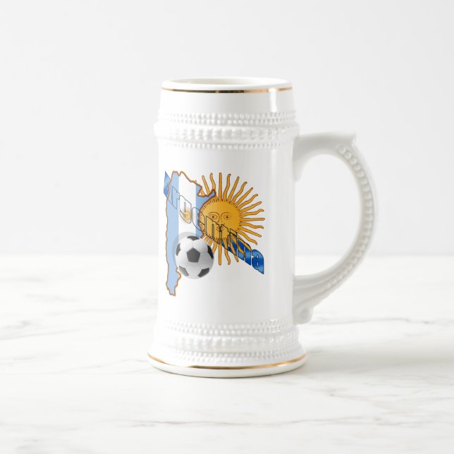 Argentina Sun Flag Map of Argentina World Cup (Right)