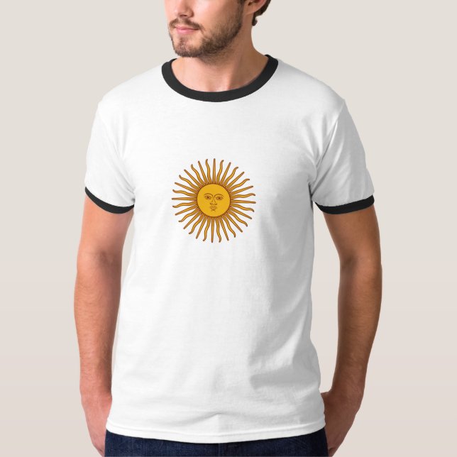 Argentina sun of may symbol T-shirt (Front)