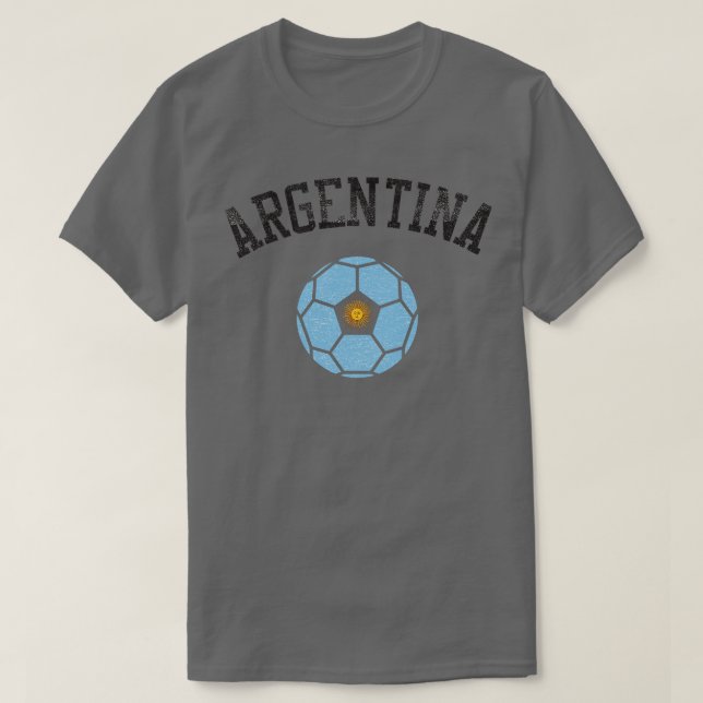 Argentina Team Heritage Flag T-Shirt (Design Front)
