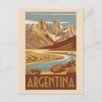 Argentina Travel Art Vintage