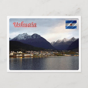 Argentina - Ushuaia - By Night - Postcard