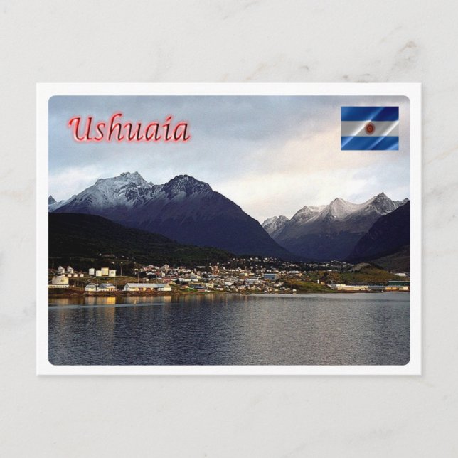 Argentina - Ushuaia - By Night - Postcard (Front)