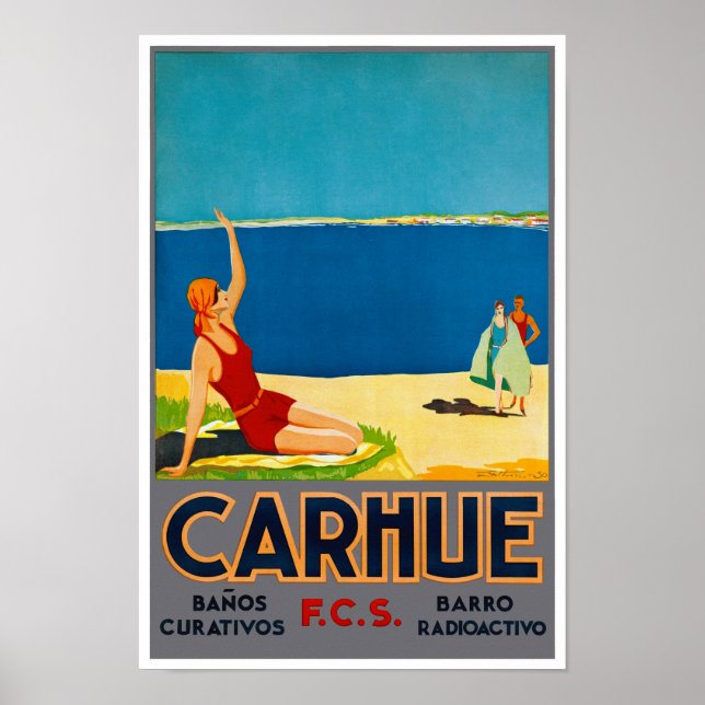 Argentina Vintage Travel Poster Restored (Front)