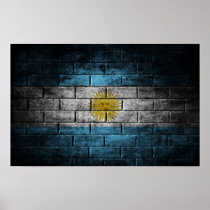 Argentina wall flag poster