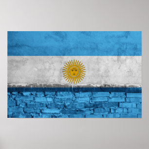 Argentina wall flag poster