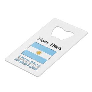 Argentine Argentina Flag Personalised Text 