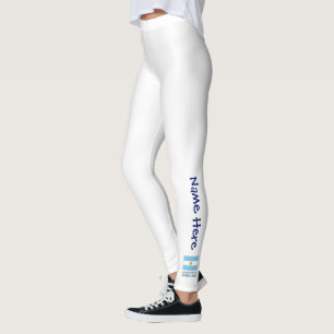 Argentine Argentina Flag Personalised Text Leggings