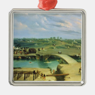 Argentine Camp on the other side of the San Lorenz Metal Tree Decoration
