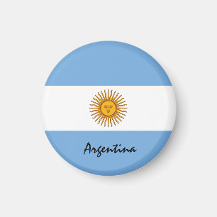 Argentine flag & Argentina - travel/sports fans Magnet